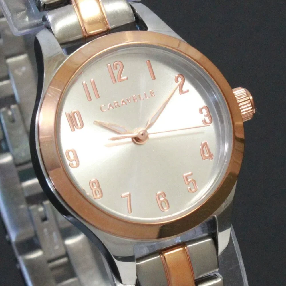 Caravelle Woman's Traditional Watch By Bulova Two Tone Stainless 24mm